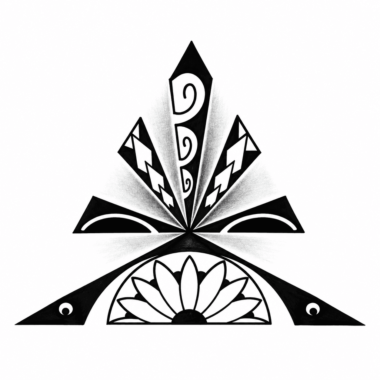 Flash Polynesien 974 par Mata vaha, tatoueur à Saint-Denis